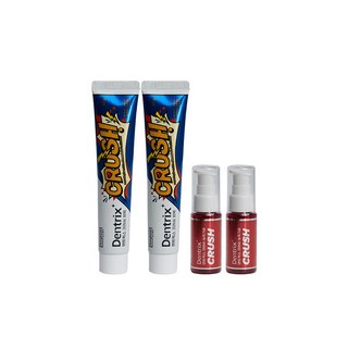 [오늘출발] 동국제약 농축치약 콩알치약 덴트릭스 크러쉬 치약60g+농축가글 세트 25ml, 2세트