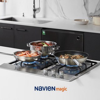 경동나비엔 매직 GRB-3303 3구 빌트인 가스레인지 타공 560x480 매립형 가스쿡탑 건전지식 스텐, LPG