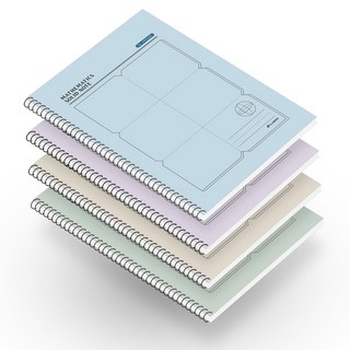 클라리온 솔리드 스프링 수학노트 4권, 6분할, 1세트