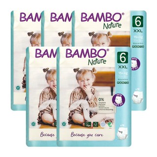 밤보네이처 그린 팬티형 기저귀, 6단계, 90매