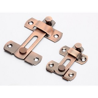 不鏽鋼插銷門栓門扣 老式門搭扣 家用防盜安全鎖 宿舍大門卡扣, 大玫瑰金不鏽鋼, 1個