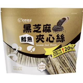 大田海洋 鱈魚黑芝麻夾心絲 720公克, 720g, 1個