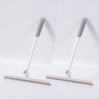 각도조절 욕실 바닥 물기제거 스퀴지 화이트, 2개