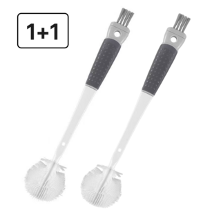 다예코 멀티 5 in 1 실리콘 텀블러 세척솔, 2개, 퓨어 화이트