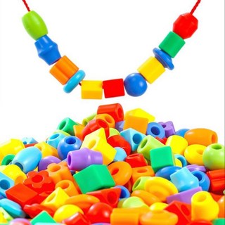 치매예방 교구 노인 활동 어르신 놀이 컬러 구슬 끈 꿰기, 1개, 멀티, 70피스