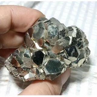 晶棋 秘魯黃鐵礦礦物標本 獨特晶體結構 辦公室居家擺飾