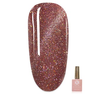 ByFunMe八方米 星空碎鑽貓眼膠 彩色凝膠, A58_03, 1個, 15ml