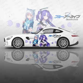 블루 아카이브 애니메이션 자동차 바디 스티커 이타샤 비닐 사이드 데칼 장식 보호 필름, 08 08_01 for Both Side, 1개