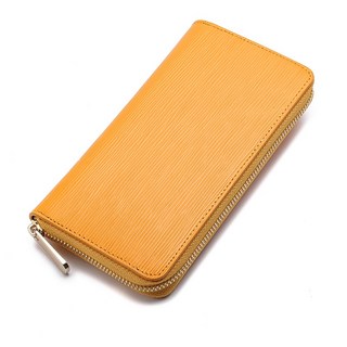 真皮水波紋長款錢包手拿包，多卡位存摺包，時尚女士長夾皮夾