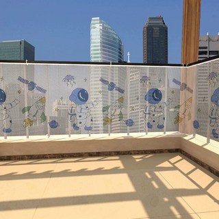 추락방지망 어린이집 유치원 학교 베란다 안전망 난간, 2.우주인 두꺼운 3mx79cm, 1개