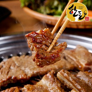 [물가안정특가] 천지푸드 국내산 20년전통 맛집! 수제 한돈 양념돼지갈비 500g 3개