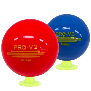 나사레 경기용 파크골프공 3피스 비거리 직진성 UP 파크공 빨강+파랑, 1개, 2개입