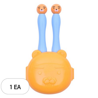 릴팡 아동용 카카오 페이스 올인원 스푼 포크 케이스 세트 KF8616, 라이언, 1세트