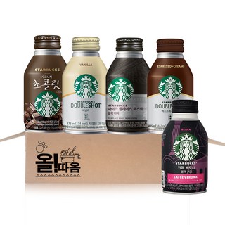 동서 스타벅스 커피음료 275ml 5종 기획세트 3호(에스프레소크림+베로나블랙+파이크 플레이스로스트블랙+바닐라+시그니처초콜릿)