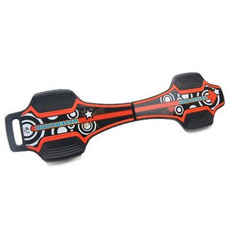 韓國LANDWAY 發光輪活力蛇板 蛇行滑板 RD 紅黑 (贈背袋), 1個