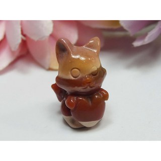 阿拉善九尾狐擺件 可站立吊墜 隨機出貨 幸運守護, 九尾狐 001