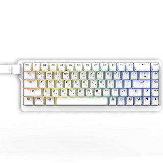 PHILOGEO X68 pro 8k 0.1ms 게이밍 키보드 한글 기계식 키보드 래피드 트리거 자석축 게이밍키보드 e-sports버전, 화이트