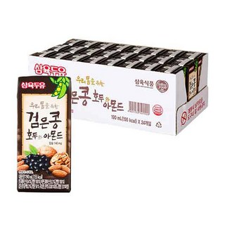 삼육두유 검은콩 호두와 아몬드, 190ml, 24개