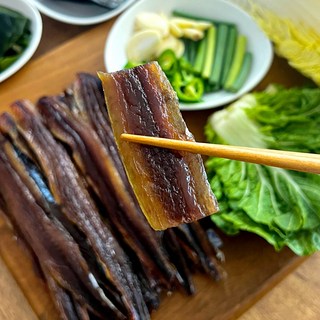 따봉프레시 3차선별 손질한 구룡포 특급 과메기, 1개, 20미 40쪽 야채세트