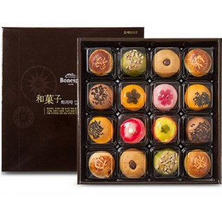 롯데 보네스뻬 화과자 특16구 (화과자4*만주12구) 설날/추석/명절 선물/쿠팡특가, 680g, 1세트