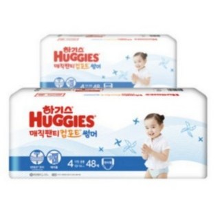 하기스 2021 매직팬티 뉴컴포트 썸머 팬티형 공용 대형 4단계 (10~14kg), 96매