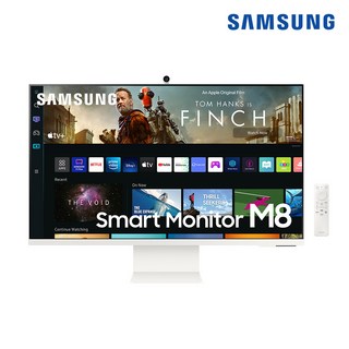 삼성전자 SMART M8 S32BM801 80Cm(32)/평면/VA/4K UHD/4ms/400cd/60Hz/HDR/스마트 TV, S32BM801 화이트, 80cm