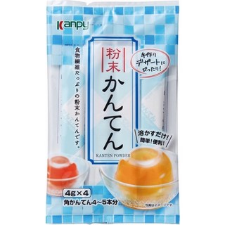 KANPY加藤寒天粉 果凍粉 日本吉利丁粉 4G*4包 粉末寒天 寒天, 1個