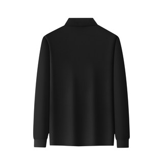 翻領長袖工作服 - 男士商務休閒打底衫