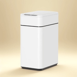 다룸 스마트 자동 센서 쓰레기통 더블 SET 10L 2개 편리한, 날개형 아이보리/아이보리