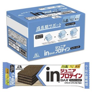 MORINAGA 森永 In Bar成長期蛋白威化餅 可可口味 12包入, 1盒, 360g