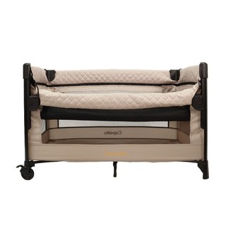 Capella PACKA NEST 全能隨行嬰兒床 嬰兒床／床邊床／遊戲床, 金沙色#18124