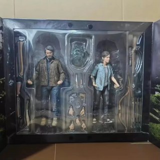 Neca The Last Of Us 애니메이션 피규어 조엘과 엘리 액션 피규어 Tlou Part 2 PVC 피규어 수집용 모델, 02 with box, 01 Joel And Ellie