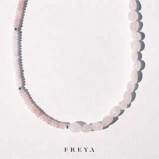Freya 粉水晶項鍊 - 獨家設計 開運 招桃花人緣 玫瑰水晶 能量 水晶寶石