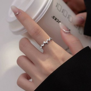Muer沐耳 開口可調式 925純銀尾戒 食指戒指 女生簡約戒指