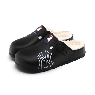 MLB NY Yankees BS 防寒拖鞋, 黑色+白色, 250