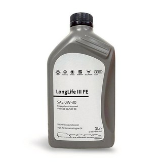 VW Group LongLife III FE 0W-30引擎機油，提供卓越保護，延長引擎壽命, 0W-30, 1個, 1L