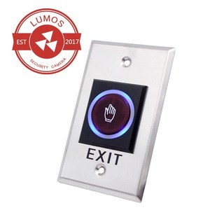 【台灣現貨/當天出貨】新款抗干擾 非接觸式開門按鈕 No Touch 紅外線感應開門 不鏽鋼開門按鈕 門禁系統 開門按鈕, 1個, 圖案樣式 一般, Silver