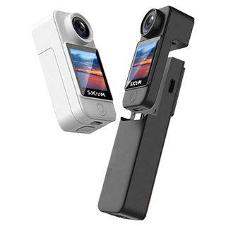 SJCAM C300 4K高清WIFI雙螢幕觸控可拆卸微型攝影機 (口袋版/手持版) 送手持版邊框支架 行車記錄, 1個, 黑色(手持版 二顆電池)+送手持邊框支架,標配+128GB