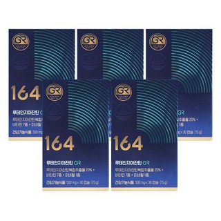 뉴트리원 164 루테인지아잔틴 GR 정우성 눈건강 루테인 리뉴얼 새상품 30캡슐 5상자, 30정, 5개