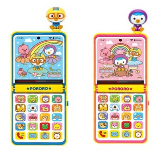 [토이세븐] 한손에 쏙 뽀로로 플립폰 장난감 색상 2종1택, 뽀로로_블루, 1개, 뽀로로블루