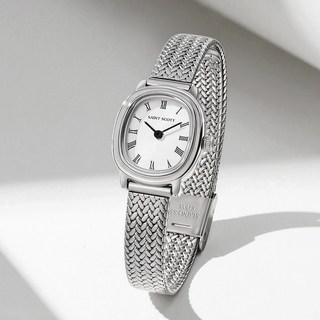 [본사정품] 세인트스코트 올스텐레스 스틸 발렌느 쿠션 메쉬 여성시계 _ST4001 +선물포장+쇼핑백