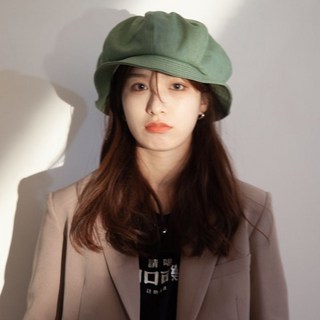設計師小眾大版日系慵懶風漁夫帽女顯臉小雲朵貝雷帽大簷防曬盆帽