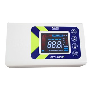 麻新電子 SC-1000 鉛酸鋰鐵脈衝智慧型電瓶充電器-汽機車專用(公司貨), 1套, 197 x 113 x 61 mm