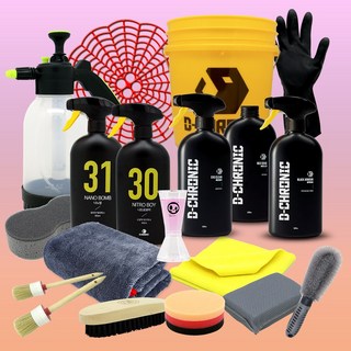 디크로닉 셀프 세차 용품 세트 디테일링 카샴푸 프리워시 광택제 코팅제 가죽관리 드라잉타월 엔진룸 세척 벌레 크리너 휠 타이어 청소 관리 (옵션 택1), B-5 외장관리 세트, 1개