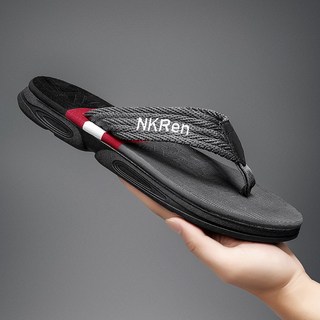 男女戶外室外兩用拖鞋 軟底減震 防滑 透氣 涼感 耐磨 速乾 厚底時尚情侶人字拖, 39-40, 灰色