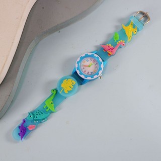 創意齒輪卡通石英發光兒童電子指針腕錶