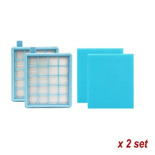 Hepa 필터 세트 필립스 FC8470 진공 청소기 교체 부품, [02] 2 set, 02 2 set, 2개