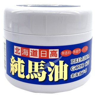 北海道金日高純馬油Premium GOLD 120 深層滋潤保濕 無添加溫和配方, 1個, 120ml