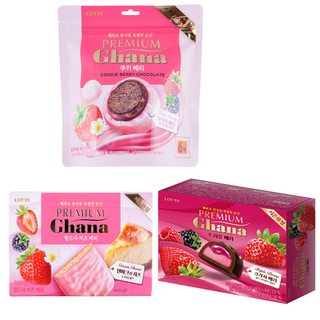 시즌한정 프리미엄 가나 딸기 3종 혼합구성(트리플 베리 쿠키 베리 쉐어팩 랑드샤 치즈베리)