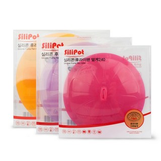 케이씨 실리콘 프라이월 프라이캡 후라이팬 뚜껑 덮개 기름튀김방지, 1개, 240 mm 내츄럴